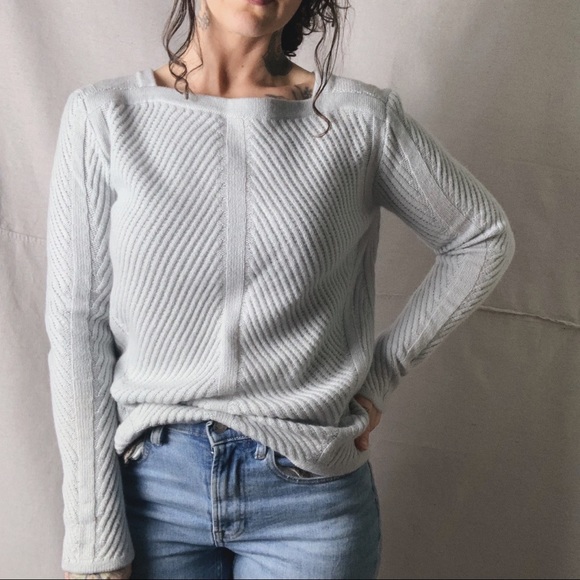 TSE Sweaters - NWT TSE Cashmere Boatneck Directional Rib Sweater